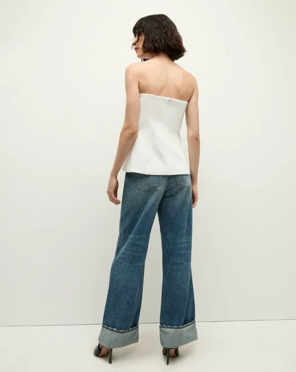 Forman Bustier Top Offwhite Women Veronica Beard Tops Forman Bustier Top Offwhite Women Veronica Beard Tops