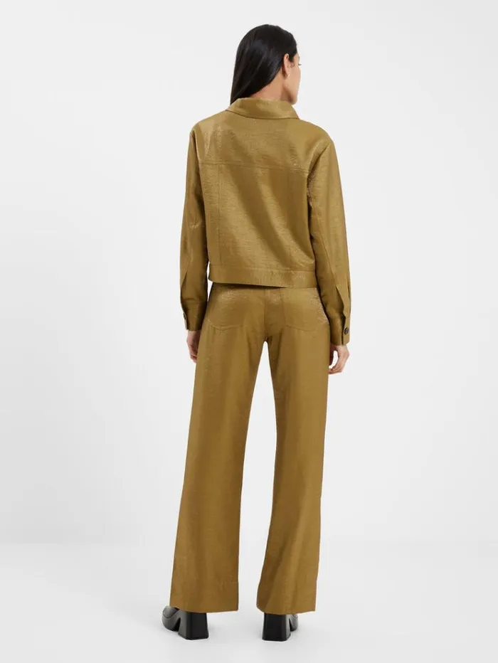 French Connection Coats and Jackets Cammie Shimmer Jacket Nutria 8211 Woman