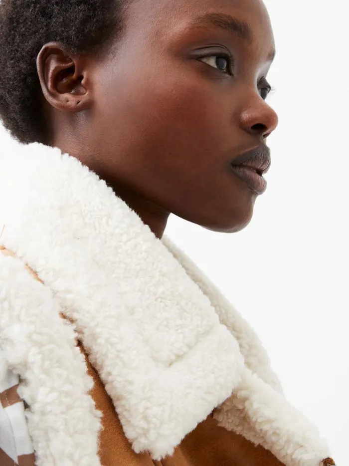French Connection Coats and Jackets Camry Suedette Gilet Tan 8211 Woman