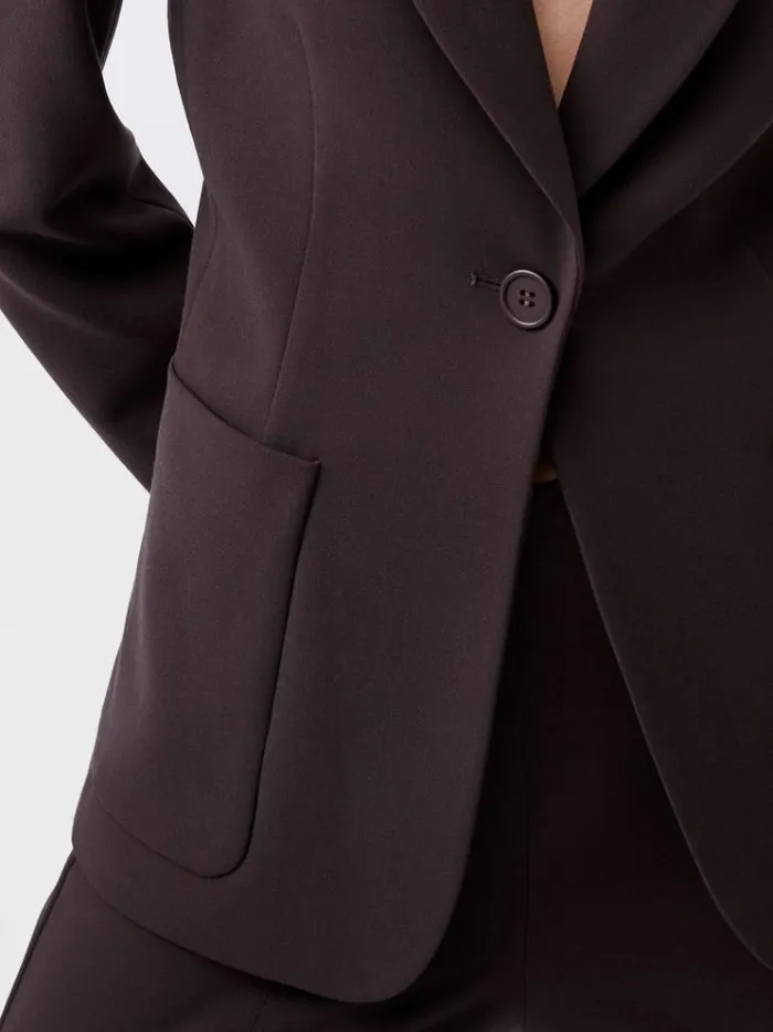French Connection Coats and Jackets Whisper Blazer Chocolate Ganache 8211 Woman