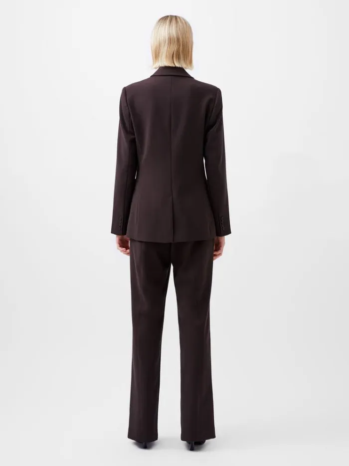 French Connection Coats and Jackets Whisper Blazer Chocolate Ganache 8211 Woman