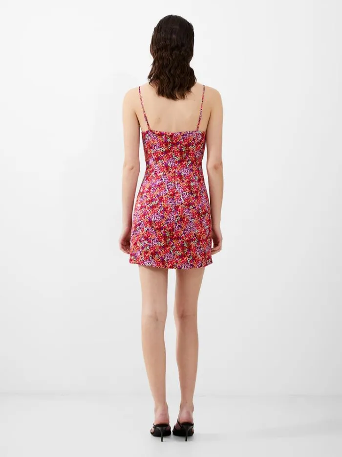 French Connection Dresses Andrea Ennis Eco Satin Slip Mini Dress Azalea 8211 Woman