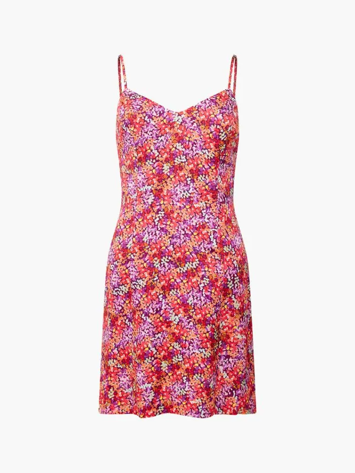 French Connection Dresses Andrea Ennis Eco Satin Slip Mini Dress Azalea 8211 Woman