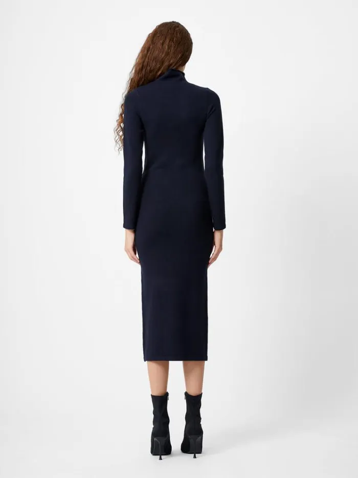 French Connection Dresses Babysoft Roll Neck Midi Dress Dk Navy 8211 Woman