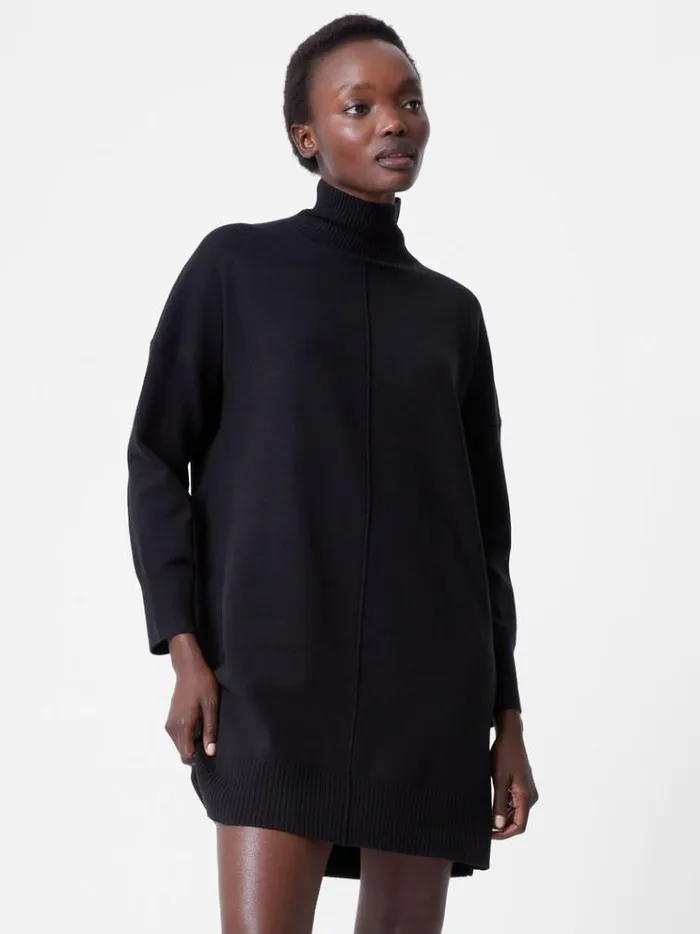 French Connection Dresses Babysoft Roll Neck Seam Mini Dress Black 8211 Woman French Connection Dresses Babysoft Roll Neck Seam Mini Dress Black 8211 Woman