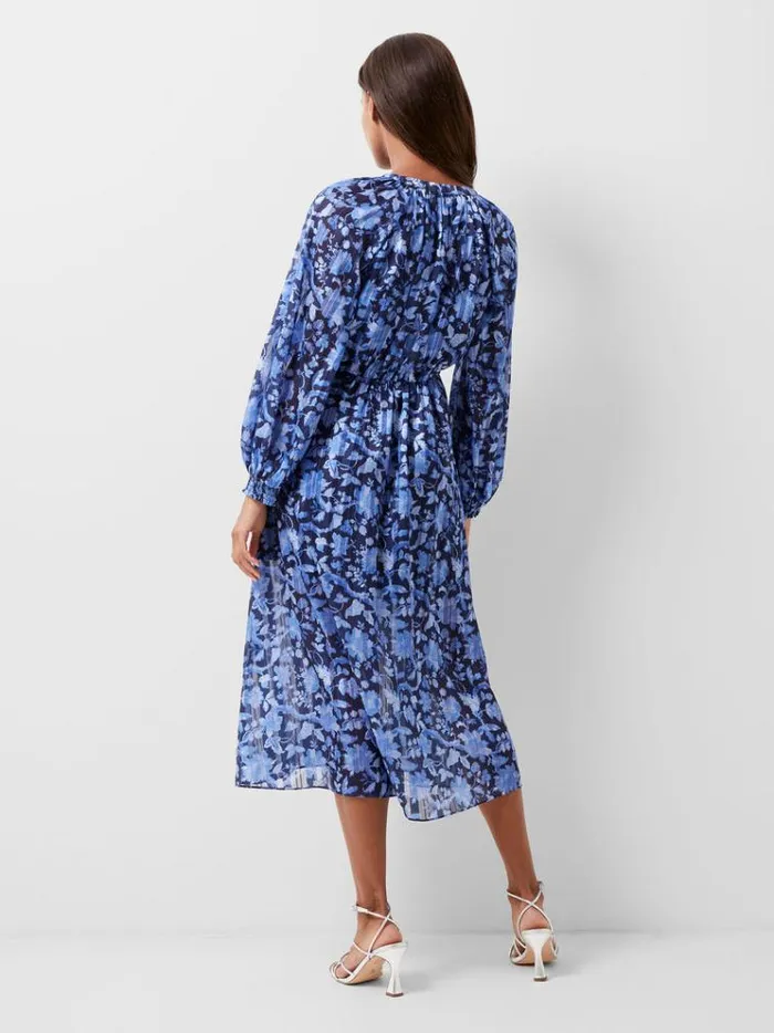 French Connection Dresses Cynthia Fauna Midi Dress Midnight Blue 8211 Woman