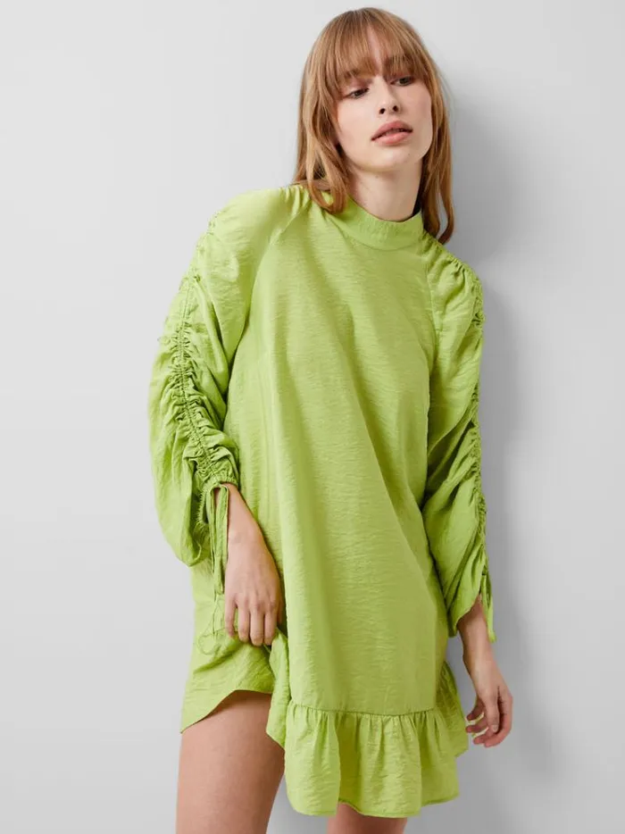 French Connection Dresses Faron Drape Dress Wasabi 8211 Woman