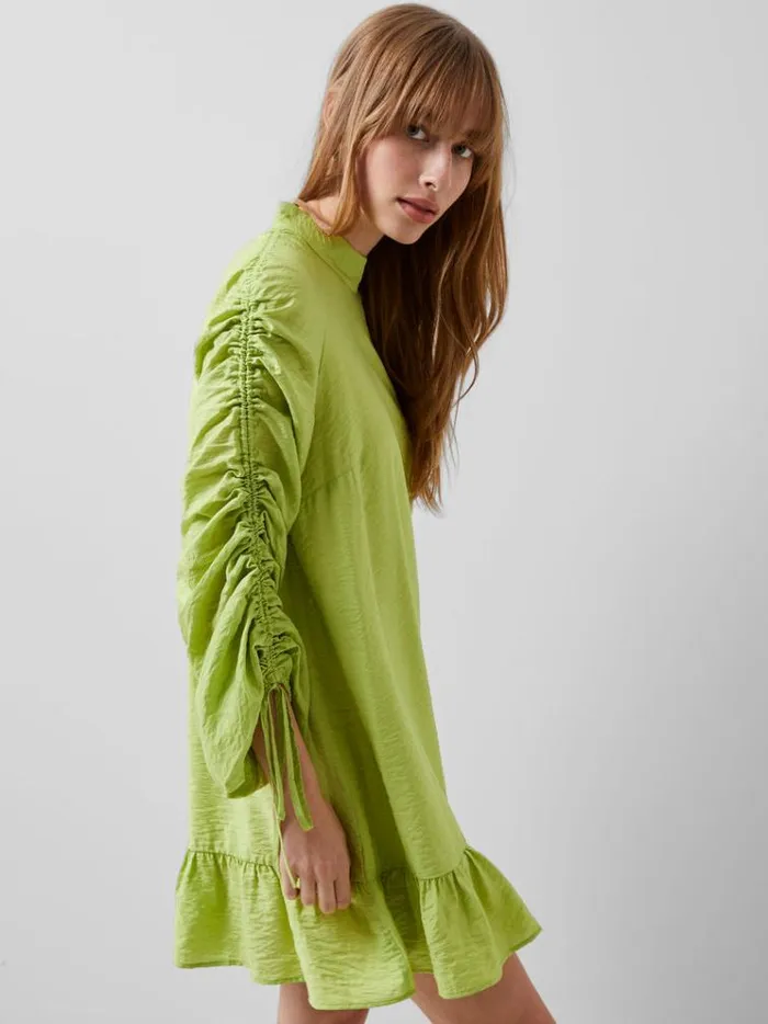 French Connection Dresses Faron Drape Dress Wasabi 8211 Woman