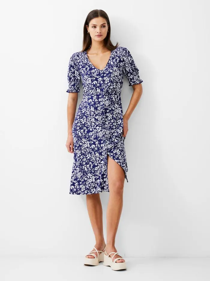 French Connection Dresses Florale ButtonThrough Midi Dress Dk Navywhite 8211 Woman French Connection Dresses Florale ButtonThrough Midi Dress Dk Navywhite 8211 Woman