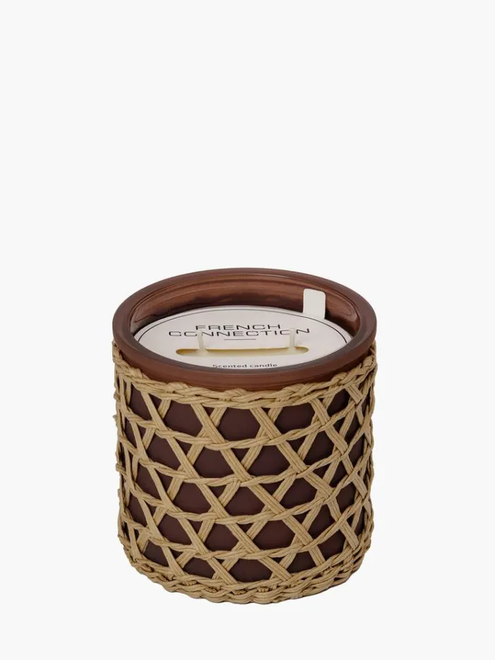 French Connection Home Accessories Black Cherry and Cedarwood Artisan 425g Candle Natural 8211 Home