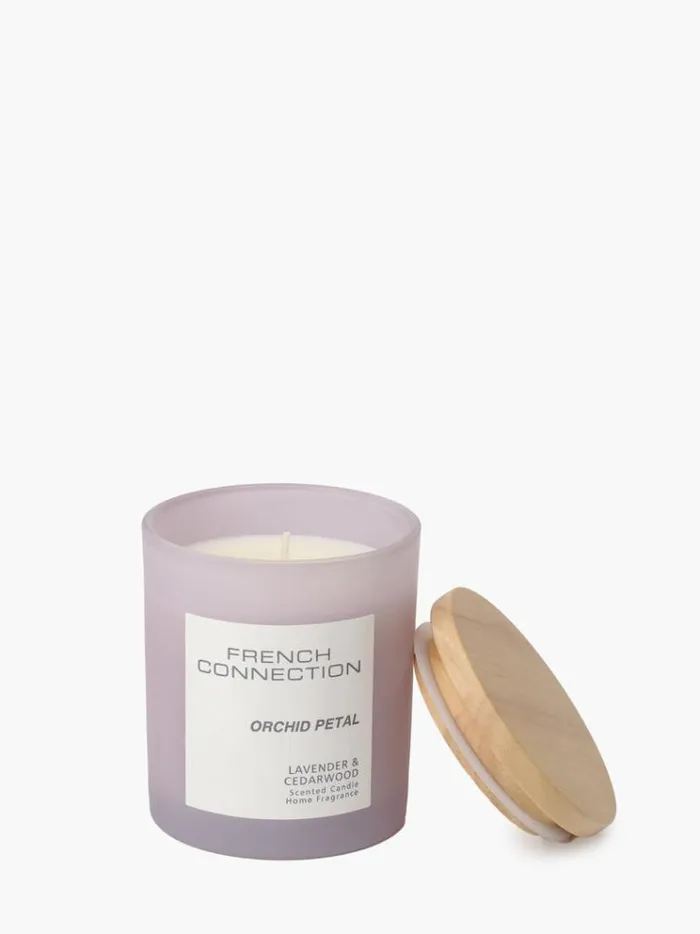 French Connection Home Accessories Orchid Petal Serenity 200g Candle Lavendarcedarwood 8211 Home
