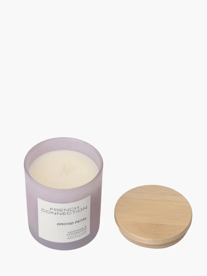 French Connection Home Accessories Orchid Petal Serenity 200g Candle Lavendarcedarwood 8211 Home