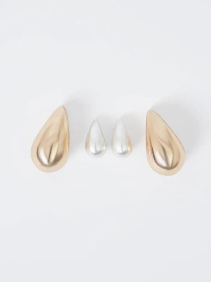 French Connection Jewellery 2 Pack Teardrop Stud Earrings Silvergold 8211 Woman French Connection Jewellery 2 Pack Teardrop Stud Earrings Silvergold 8211 Woman