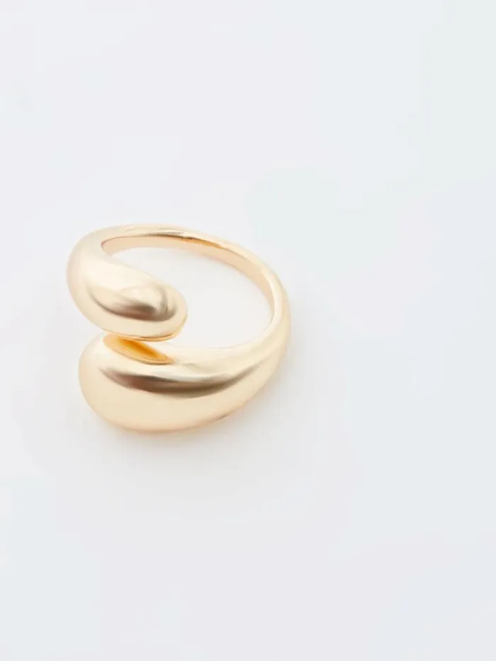 French Connection Jewellery Molten Twist Ring Gold 8211 Woman