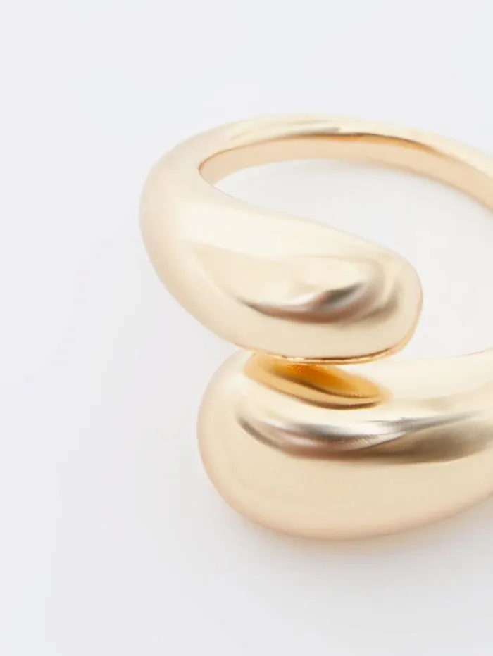 French Connection Jewellery Molten Twist Ring Gold 8211 Woman