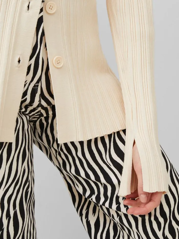 French Connection Jumpers and Cardigans Leonora Recycled Cardigan Classic Cream 8211 Woman