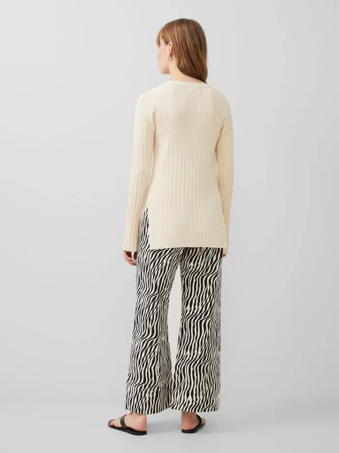 French Connection Jumpers and Cardigans Leonora Recycled Cardigan Classic Cream 8211 Woman