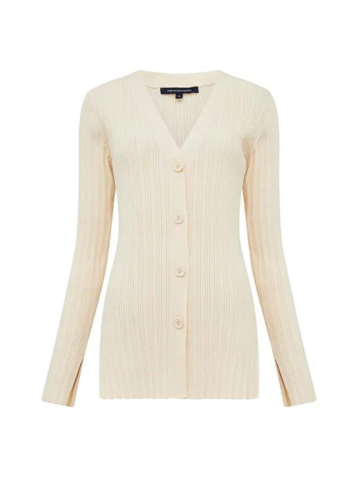 French Connection Jumpers and Cardigans Leonora Recycled Cardigan Classic Cream 8211 Woman