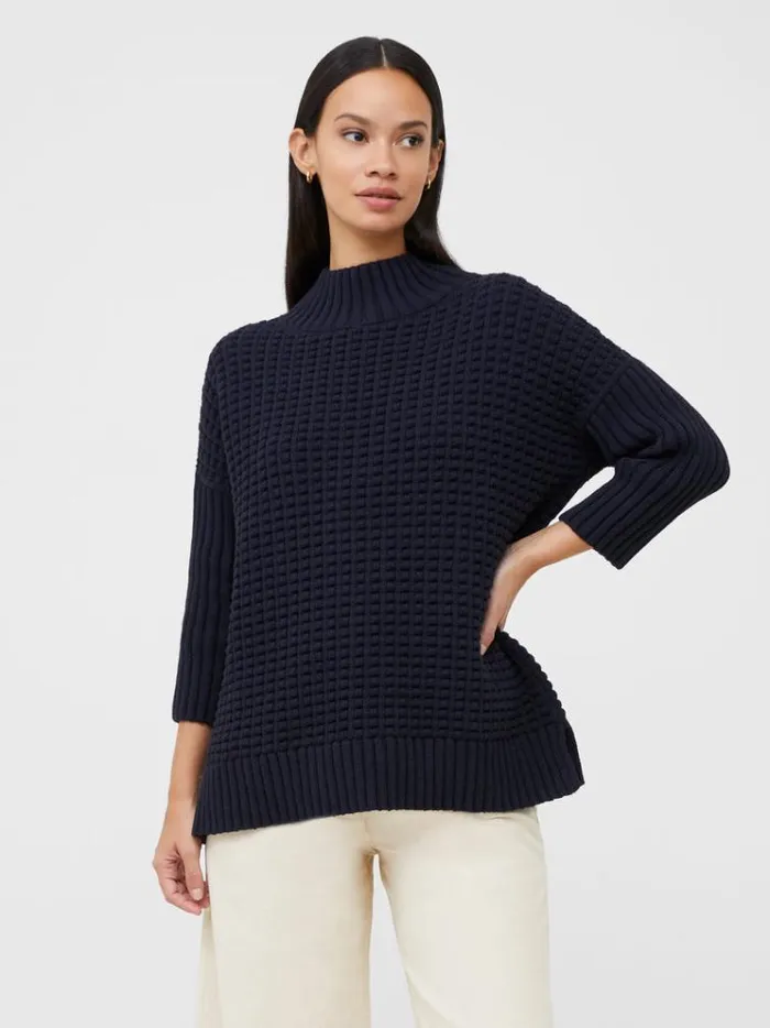 French Connection Jumpers and Cardigans Mozart Popcorn High Neck Jumper Nocturnal 8211 Woman French Connection Jumpers and Cardigans Mozart Popcorn High Neck Jumper Nocturnal 8211 Woman