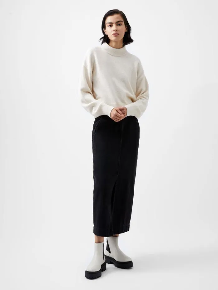 French Connection Jumpers and Cardigans Vhari Recycled Grown On Neck Jumper Oatmeal Mel 8211 Woman