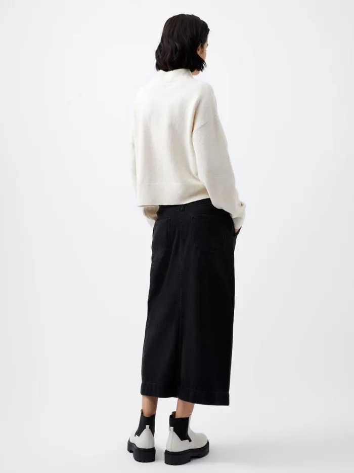 French Connection Jumpers and Cardigans Vhari Recycled Grown On Neck Jumper Oatmeal Mel 8211 Woman