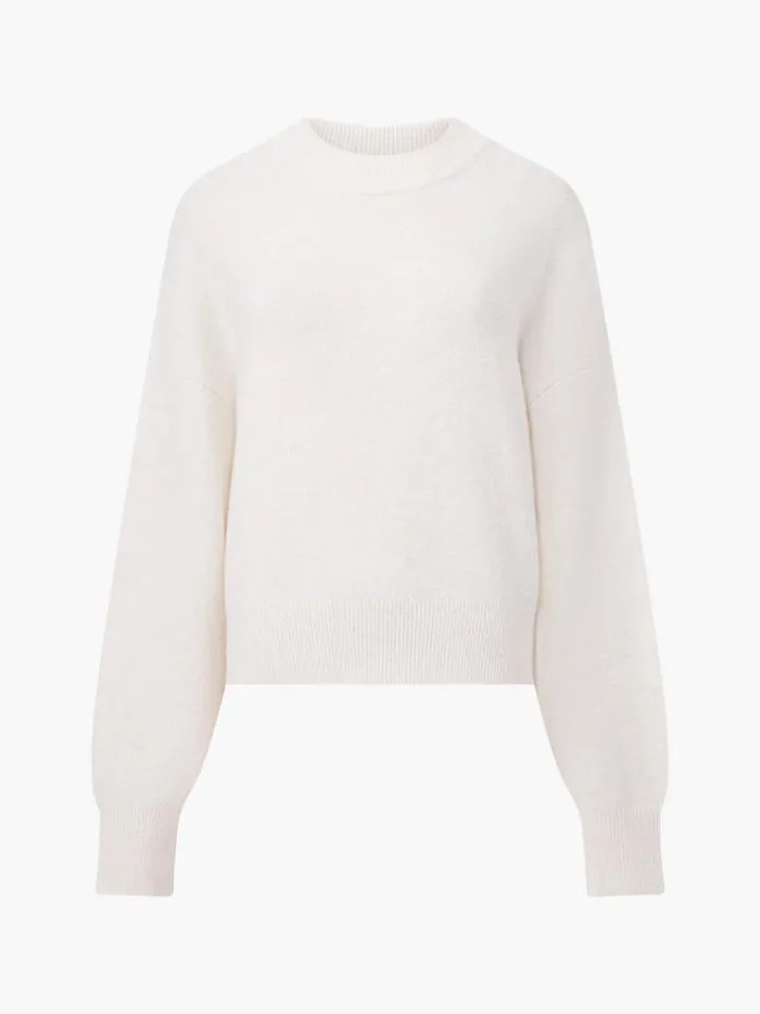 French Connection Jumpers and Cardigans Vhari Recycled Grown On Neck Jumper Oatmeal Mel 8211 Woman