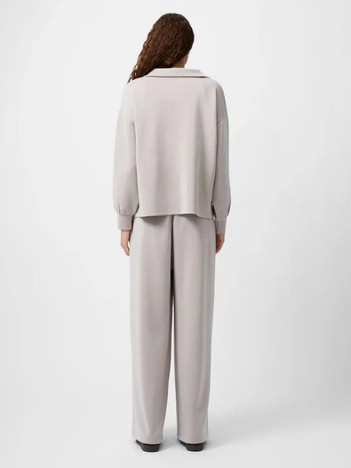 French Connection Jumpers and Cardigans Wren Half Zip Sweater Washed Macchiato 8211 Woman