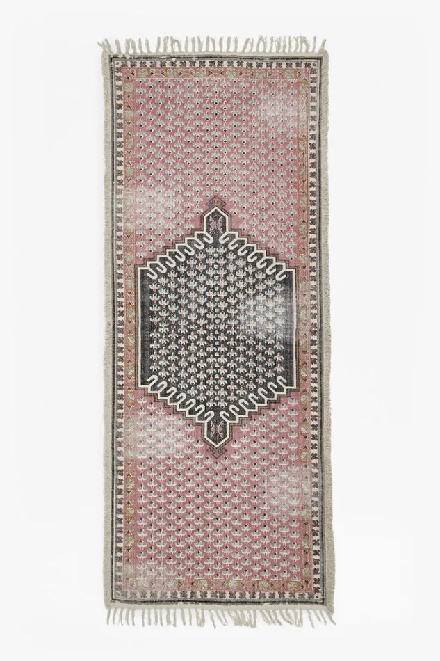 French Connection Rugs Poppy Field Runner Pinkgrey 8211 Home
