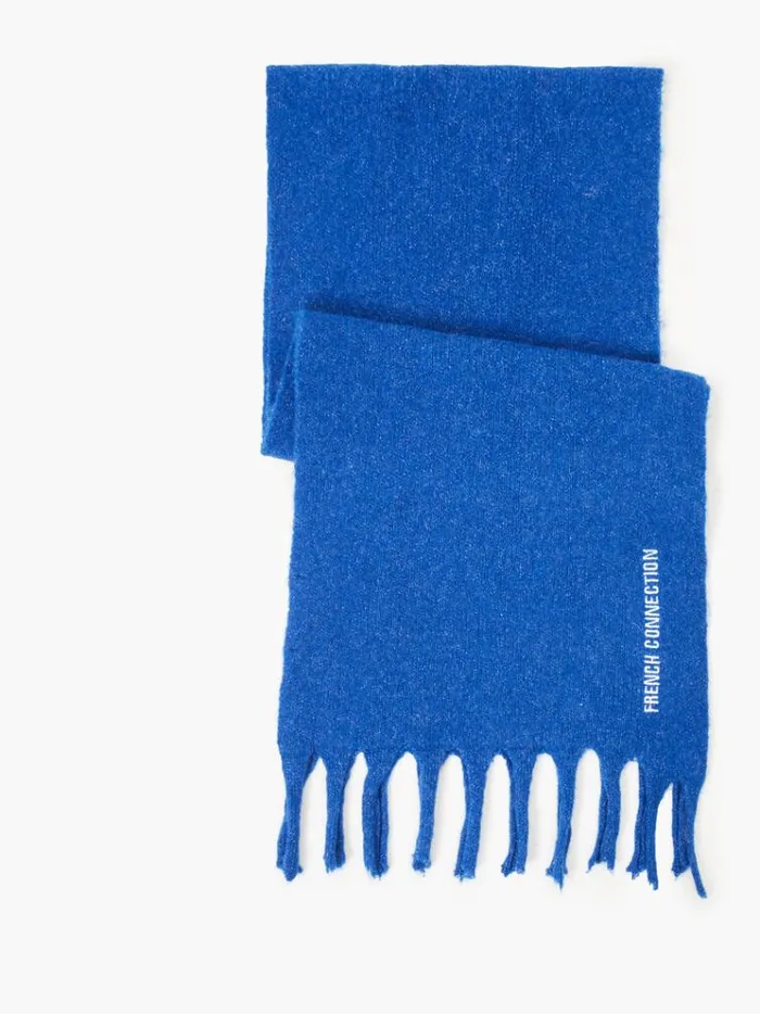 French Connection Scarves Soft Touch Recycled Knit Scarf Colbalt Blue 8211 Woman French Connection Scarves Soft Touch Recycled Knit Scarf Colbalt Blue 8211 Woman
