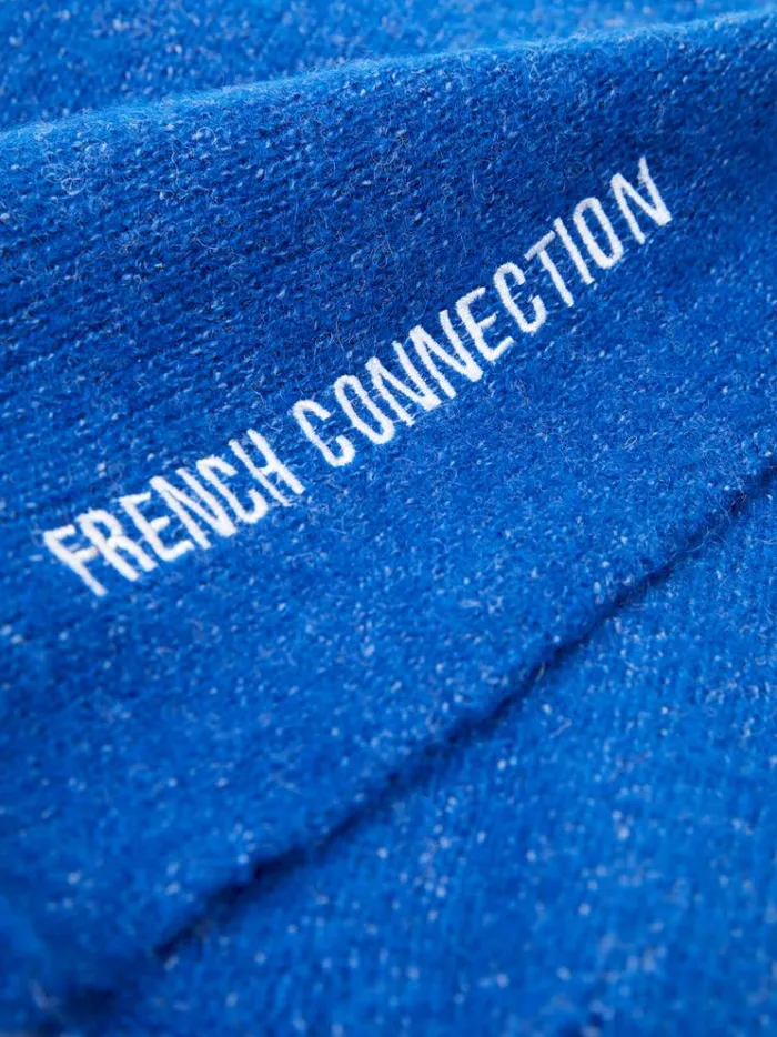 French Connection Scarves Soft Touch Recycled Knit Scarf Colbalt Blue 8211 Woman
