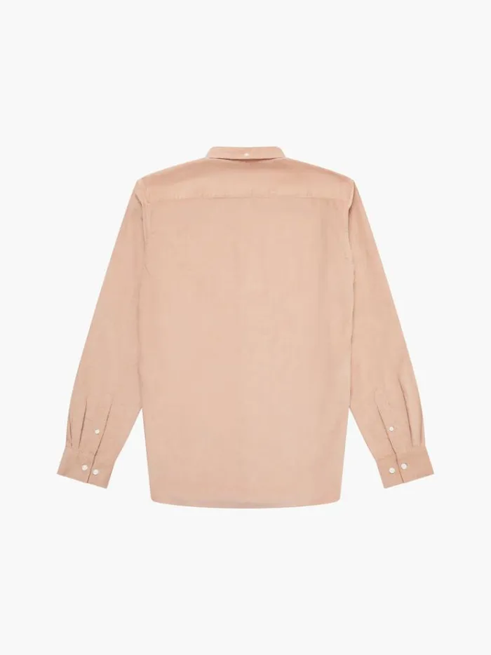 French Connection Shirts Cord Long Sleeve Shirt Camel 8211 Man