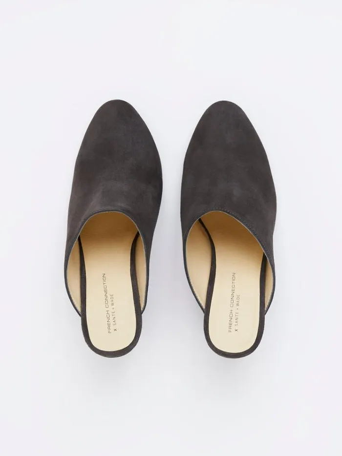 French Connection Shoes Cleo Mules Graphite Grey 8211 Woman