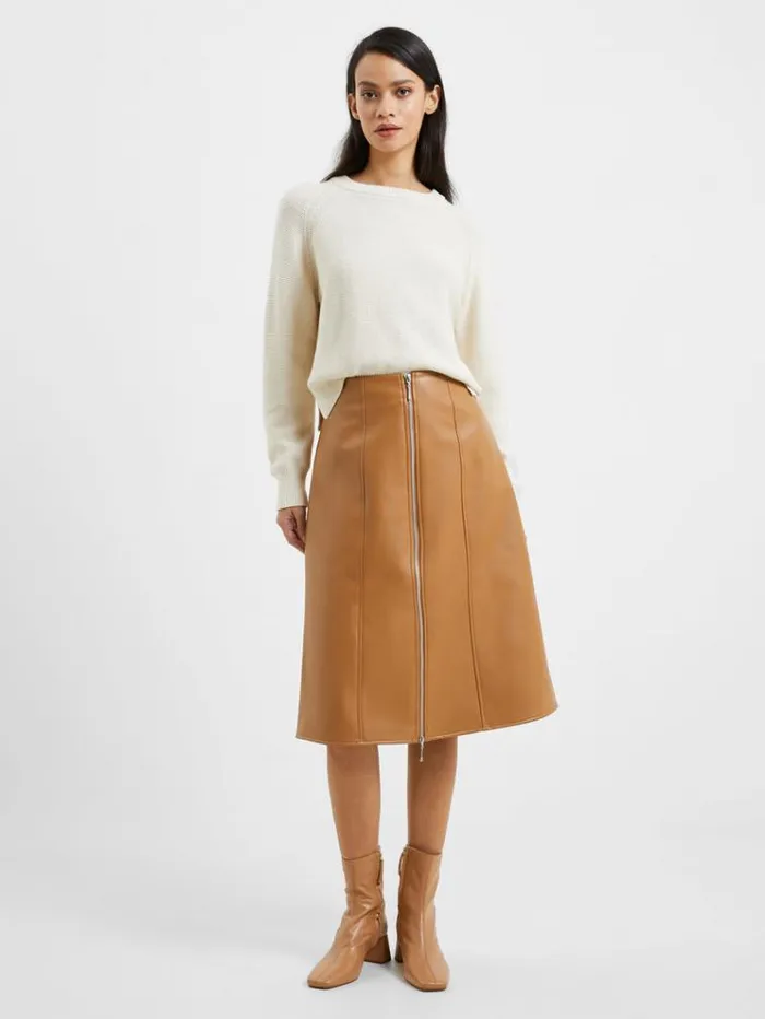 French Connection Skirts and Shorts Claudia Pu Midi Skirt Tobacco Brown 8211 Woman French Connection Skirts and Shorts Claudia Pu Midi Skirt Tobacco Brown 8211 Woman