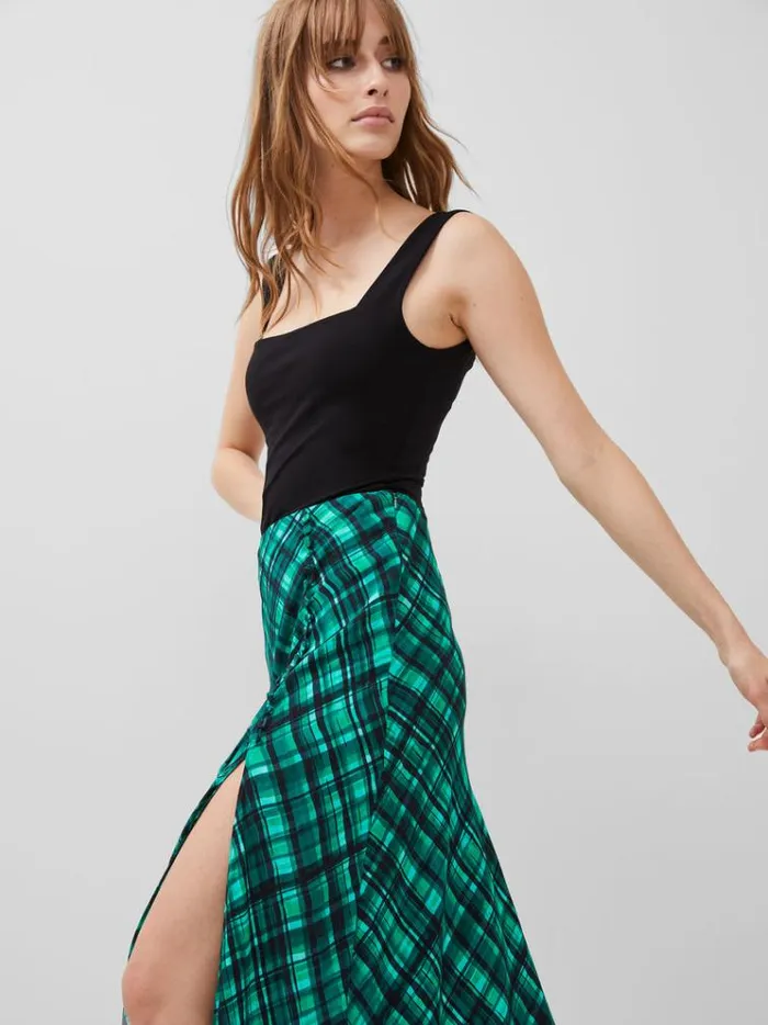 French Connection Skirts and Shorts Dani Eco Check Delphine Midi Skirt Jelly Beanforest 8211 Woman French Connection Skirts and Shorts Dani Eco Check Delphine Midi Skirt Jelly Beanforest 8211 Woman