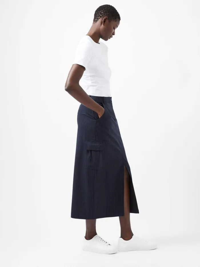 French Connection Skirts and Shorts Hailey Pinstripe Cargo Skirt Marine 8211 Woman French Connection Skirts and Shorts Hailey Pinstripe Cargo Skirt Marine 8211 Woman