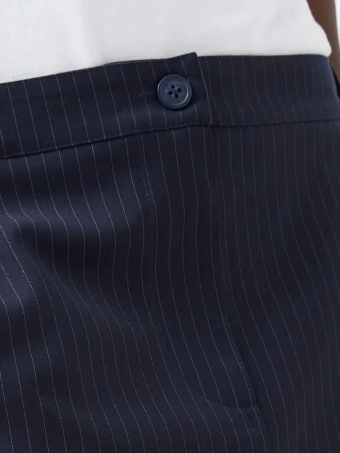 French Connection Skirts and Shorts Hailey Pinstripe Cargo Skirt Marine 8211 Woman