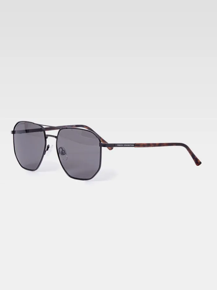 French Connection Sunglasses Metal DFrame Sunglasses Matte Black 8211 Man
