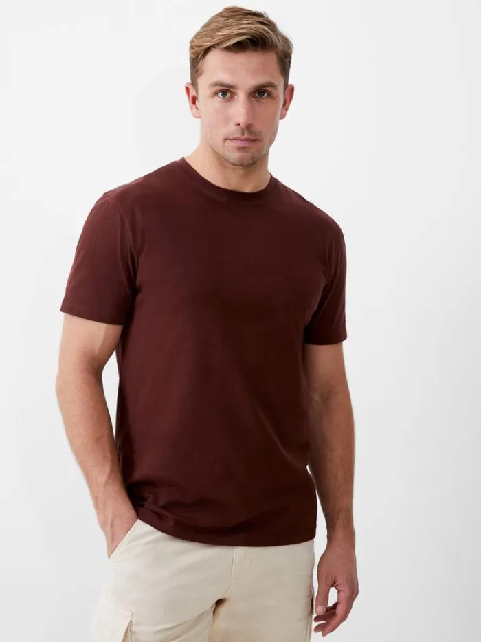 French Connection TShirts and Polo Shirts Classic Organic TShirt Chocolate 8211 Man French Connection TShirts and Polo Shirts Classic Organic TShirt Chocolate 8211 Man
