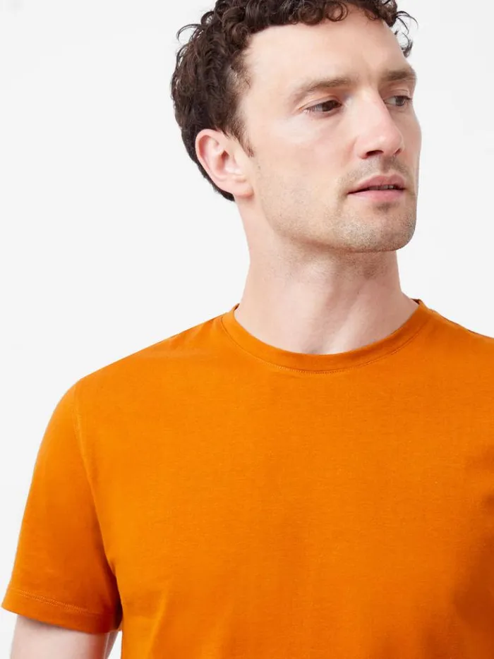 French Connection TShirts and Polo Shirts Organic Cotton TShirt Rust 8211 Man