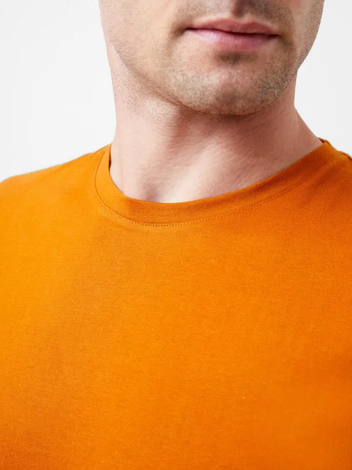 French Connection TShirts and Polo Shirts Organic Cotton TShirt Rust 8211 Man