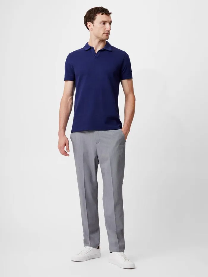 French Connection TShirts and Polo Shirts Ottoman Trophy Neck TShirt Marine 8211 Man