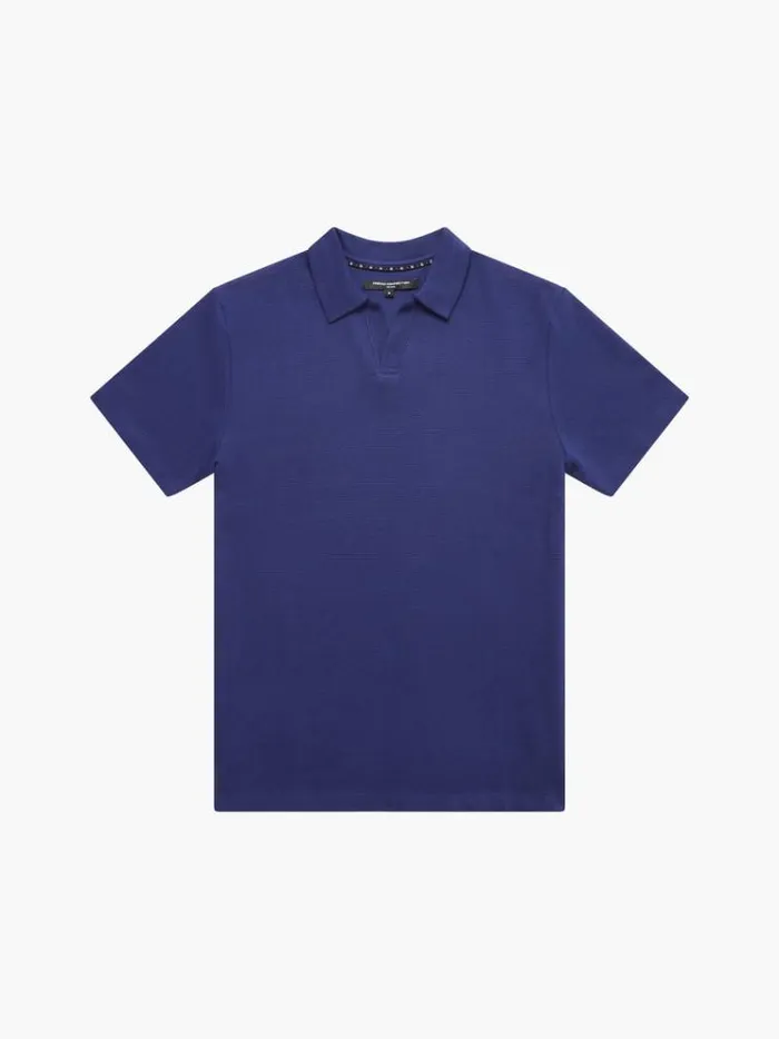 French Connection TShirts and Polo Shirts Ottoman Trophy Neck TShirt Marine 8211 Man