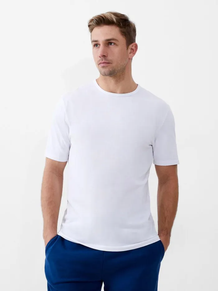 French Connection TShirts and Polo Shirts Short Sleeve Stretch TShirt White 8211 Man French Connection TShirts and Polo Shirts Short Sleeve Stretch TShirt White 8211 Man