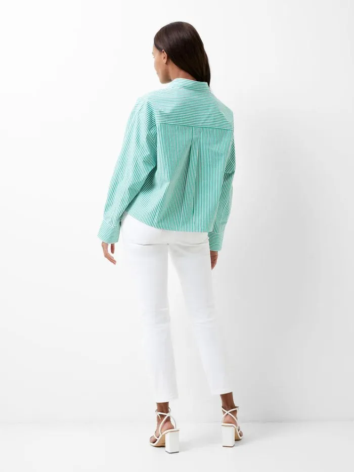 French Connection Tops Aliyssa Stripe Shirt Jelly Beanwhite 8211 Woman