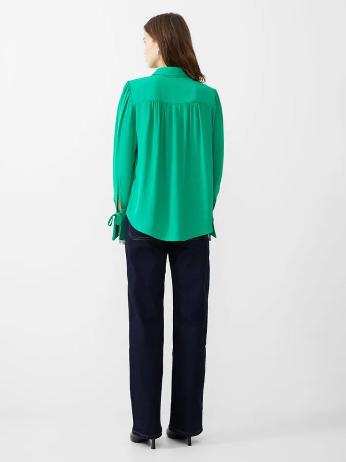 French Connection Tops Cecile Crepe Shirt Jelly Bean 8211 Woman