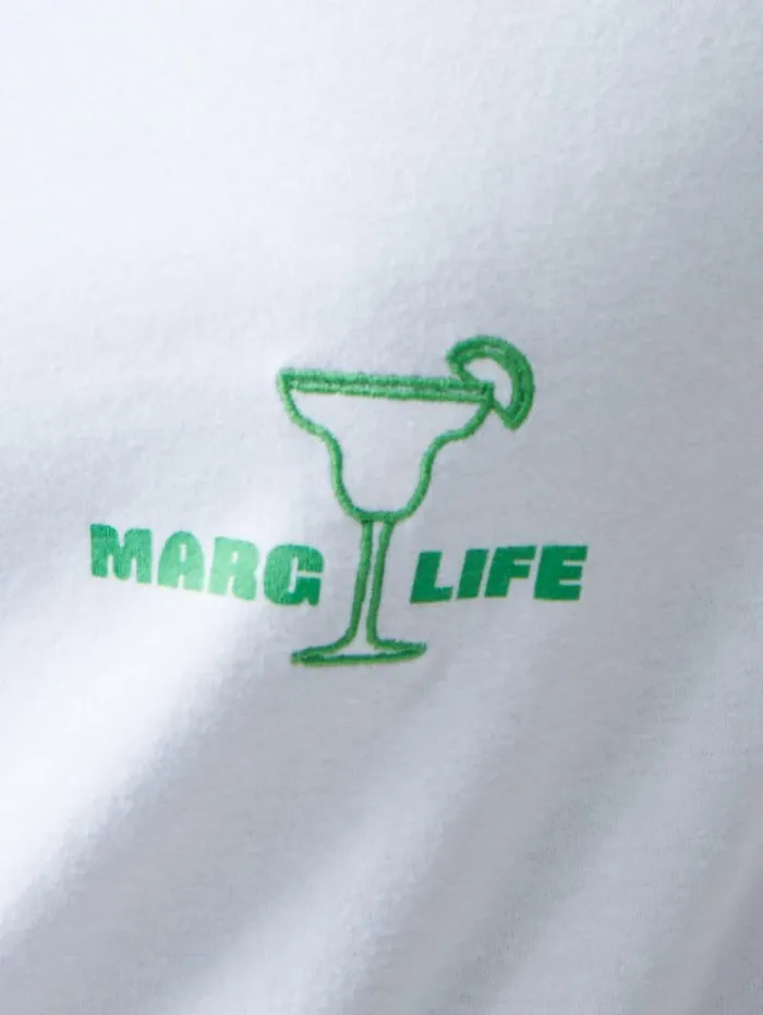 French Connection Tops Marg Life Graphic TShirt White 8211 Woman