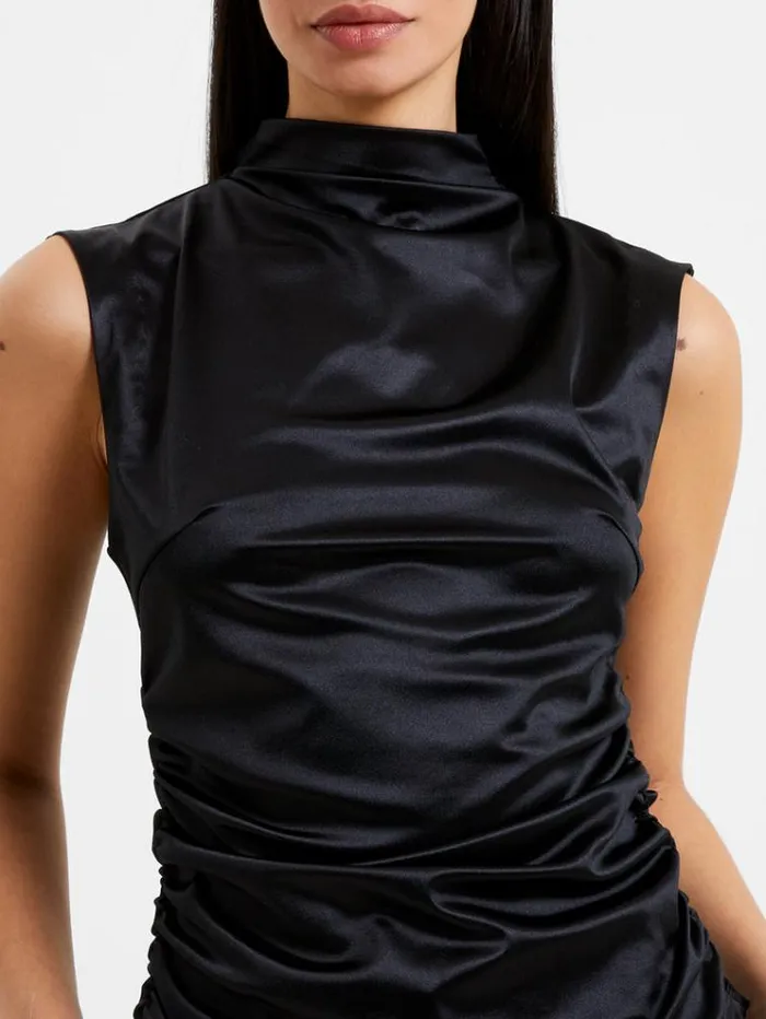 French Connection Tops Rosita Shine Top Blackout 8211 Woman