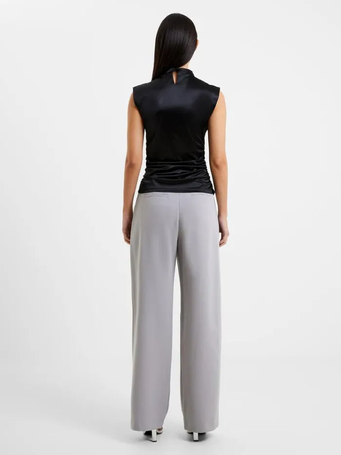 French Connection Tops Rosita Shine Top Blackout 8211 Woman
