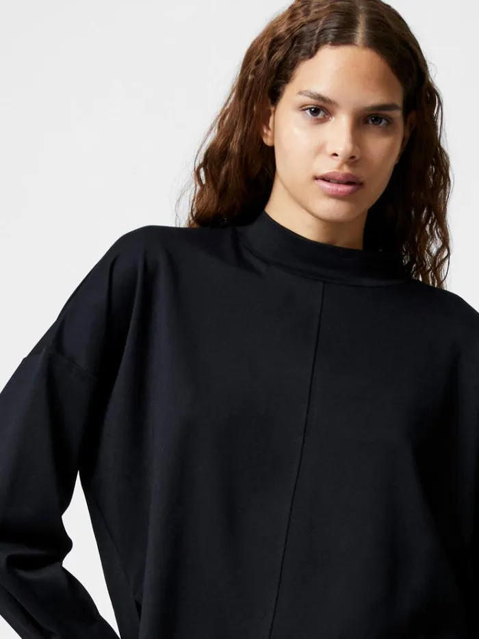 French Connection Tops Turtleneck Cut Long Sleeve Top Black 8211 Woman