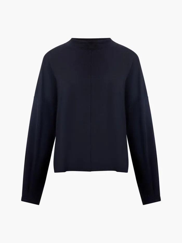 French Connection Tops Turtleneck Cut Long Sleeve Top Black 8211 Woman